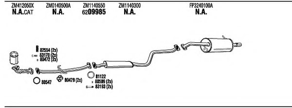 WALKER MA40079 Exhaust System